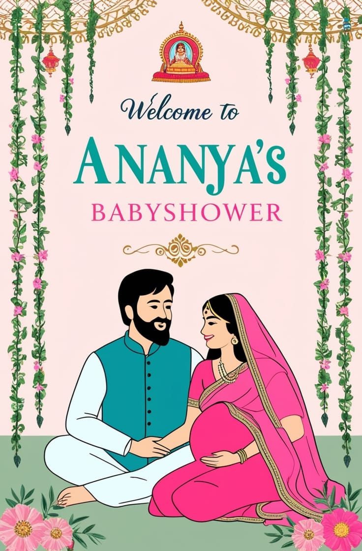 Elegant Tradition Baby Shower Poster