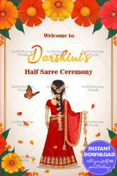 Regal Tradition Shruthi's Half Saree Ceremony Poster