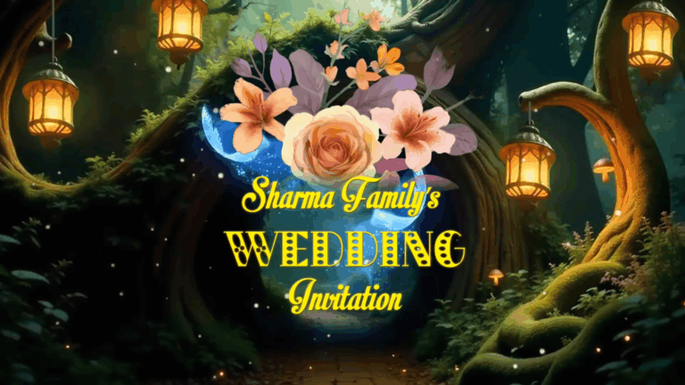 Cinematic Theme 3D Nature Fantasy Save the Date Video with Magical Forest Vibes