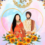 Punjabi Wedding Invitation Video With Caricature Theme