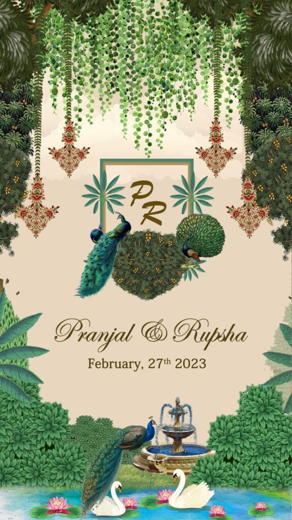 Royal Indian Theme Save The Date Wedding Invitation Video