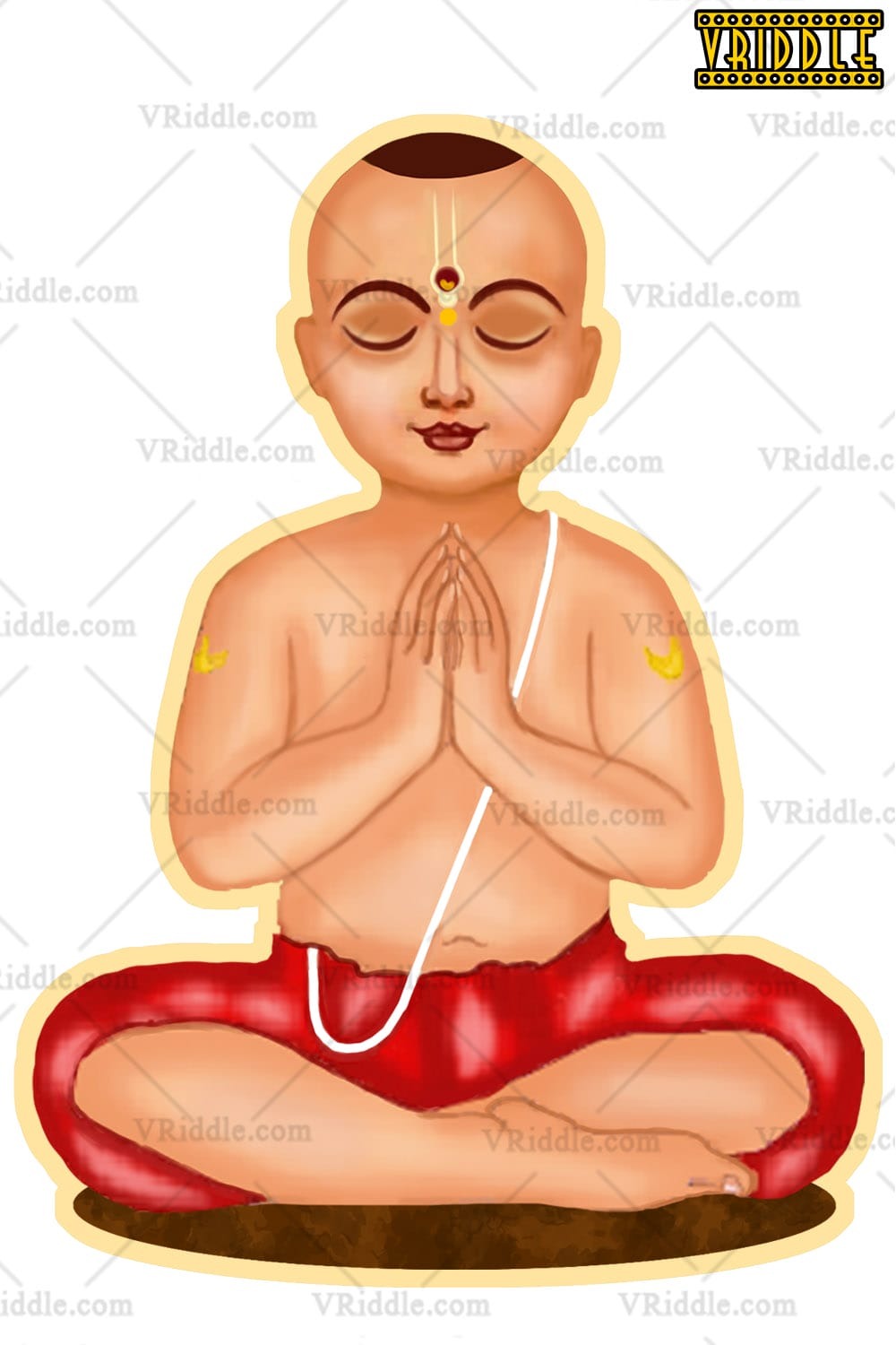 Upanayanam Invitation Featuring Temple-Inspired Design