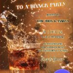 Elegant Whiskey Splash Dinner Party Invitation Card