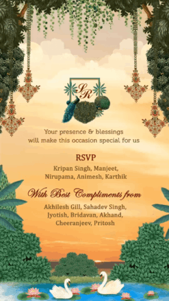 Elegant Royal Indian Sikh Wedding Video Invite