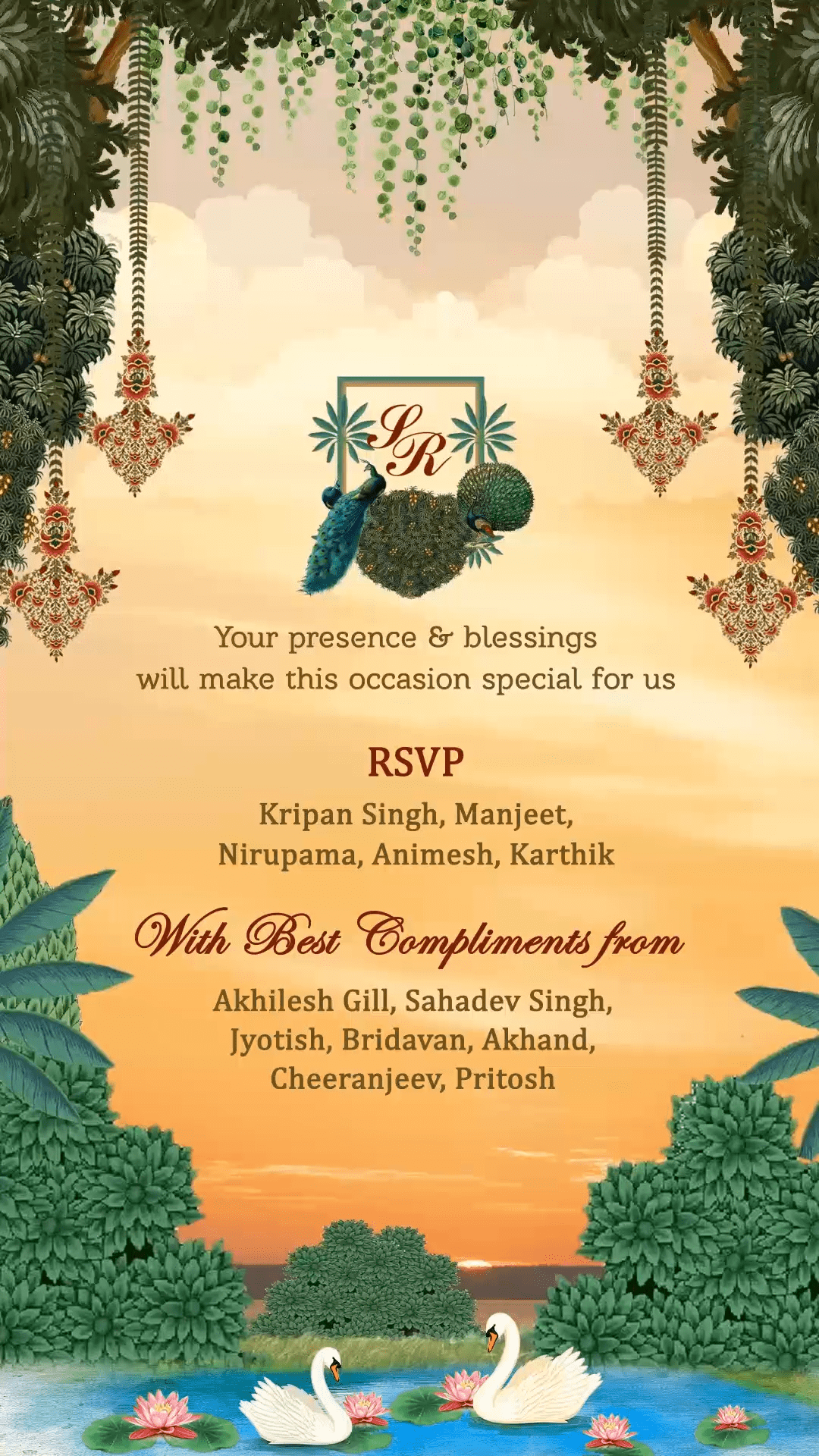 Elegant Royal Indian Sikh Wedding Video Invite