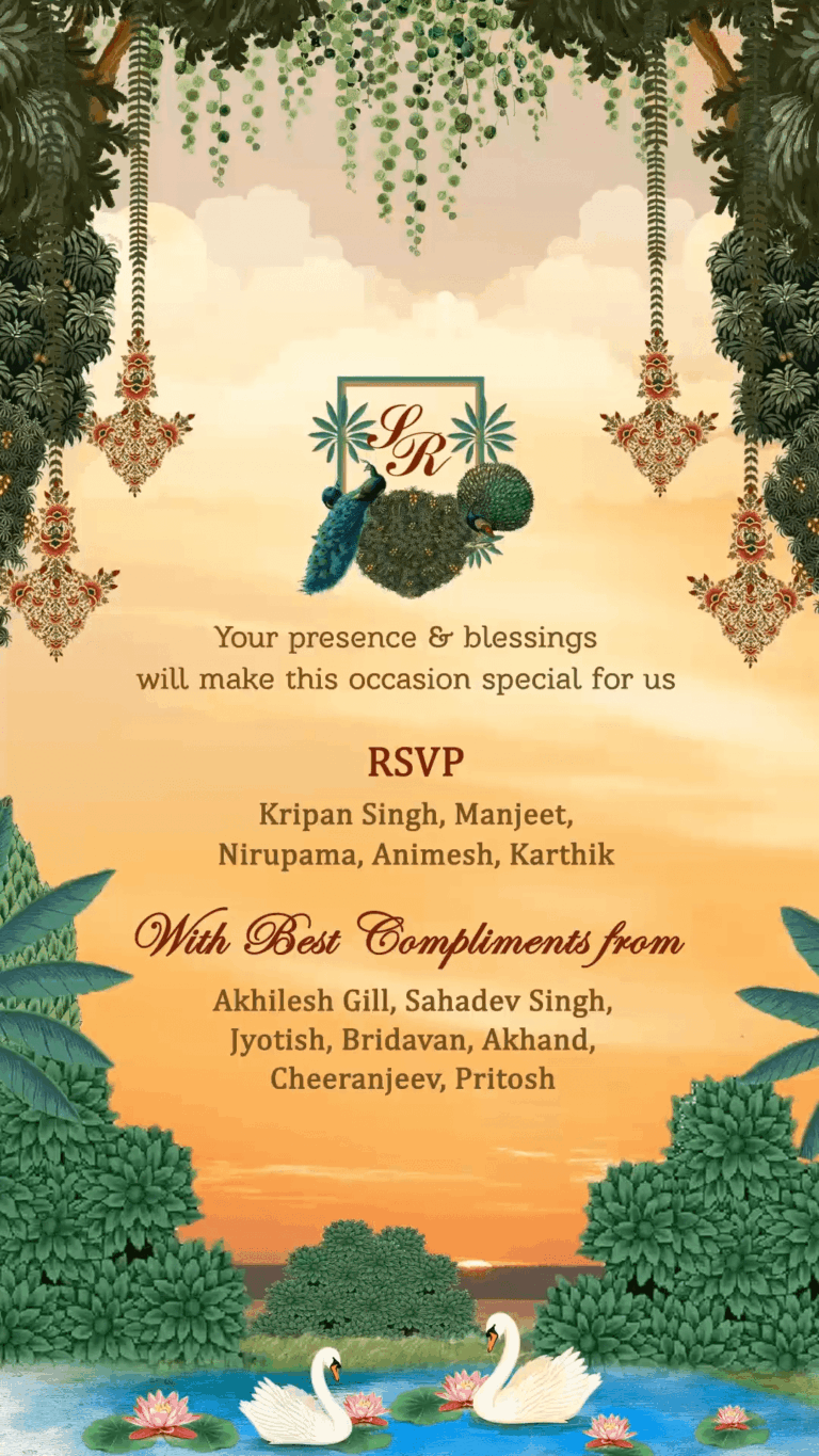 Elegant Royal Indian Sikh Wedding Video Invite