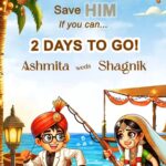 Humorous Countdown - Tropical Wedding Escape Cartoon Invitation Video with Beach Theme