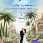Beautiful Outdoor Save the Date Invitation Design with Garden & Floral Decor