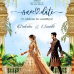 Stunning Save the Date Wedding Invitation Video with Walking Bride & Groom Design and Peacock in Royal Palace