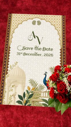 Royal Wedding Invitation Showcase: A Grand Celebration of Haldi, Mehendi, Sangeet, Wedding and Reception in Motion