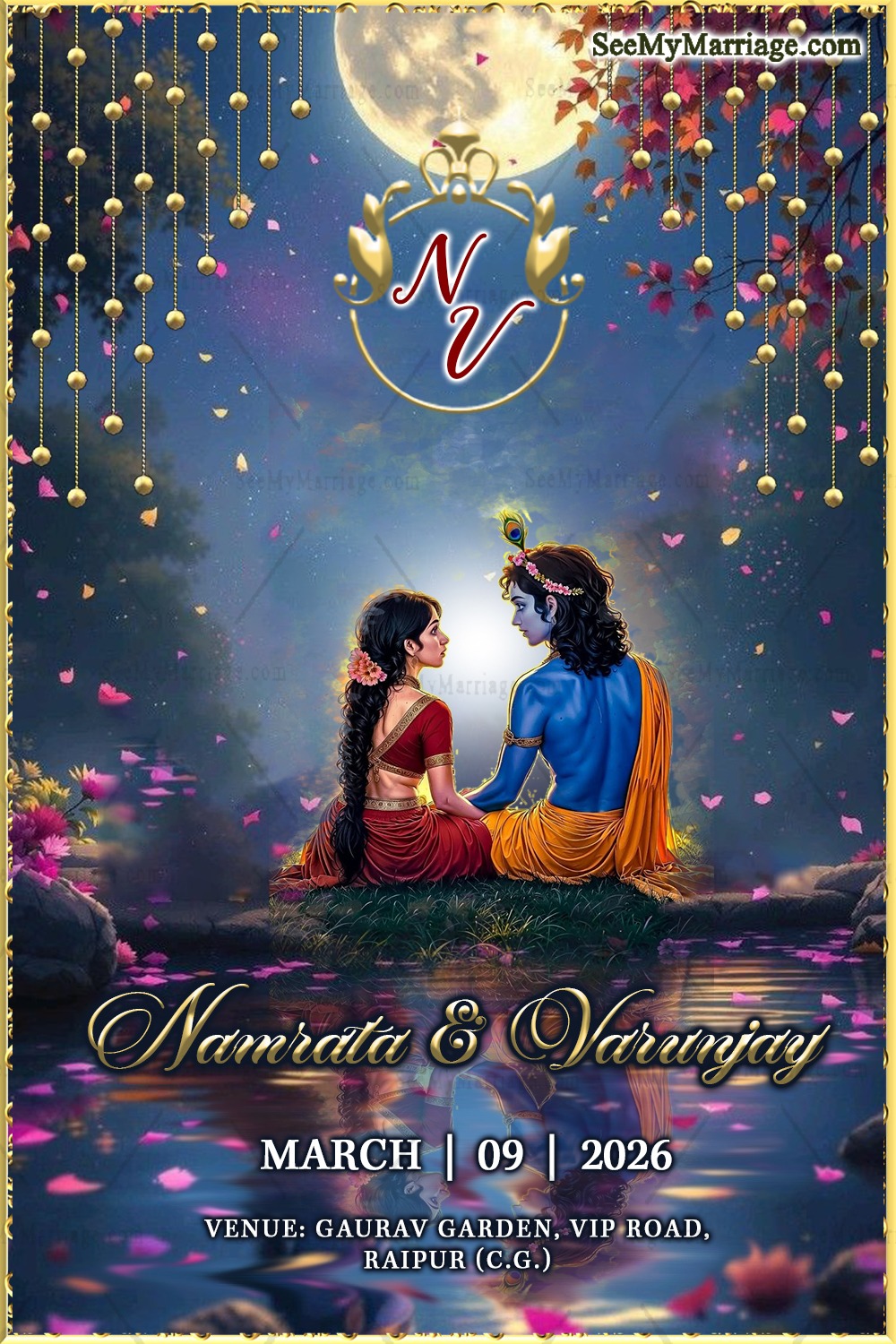 Wedding Invitation Set Inspired by Radha Krishna Life Celebrating Events with Divine Touch