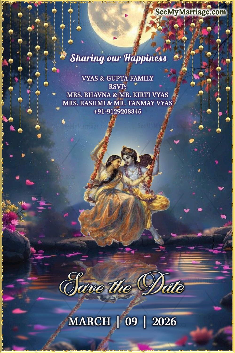 Wedding Invitation Set Inspired by Radha Krishna Life Celebrating Events with Divine Touch