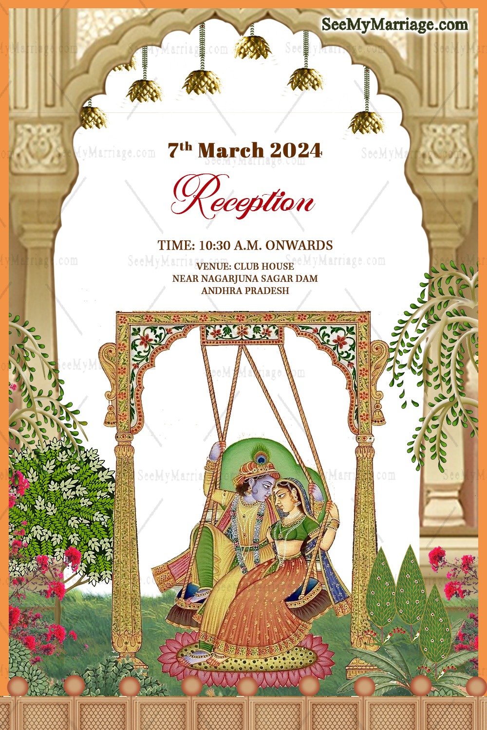 Wedding Invitation Set Inspired by Radha Krishna Life Celebrating Events with Divine Touch