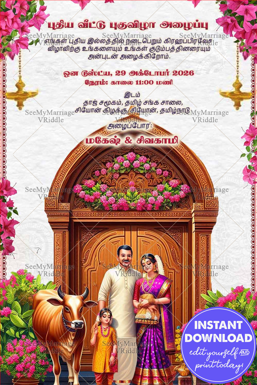 Tamil Housewarming Celebrating Family, Culture, and the Sacred Cow