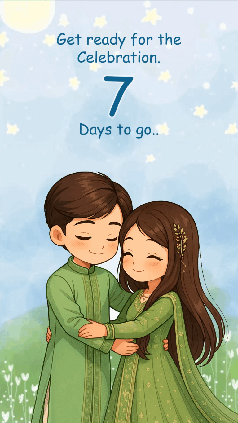 Forever Begins: Anime-Style Wedding Countdown Video
