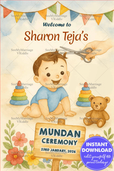 Rajasthani Mundan Invitations