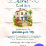 Sukhmani Sahib Path Housewarming Card with Digital, E-Card, E-Invite, Sikh Invitations, Punjabi, Akhand Path