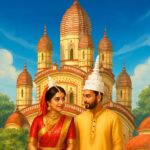 Classic Movie Theme Bengali Wedding Invitation Video with Couple Portrait, Ethnic Outfits and Reception