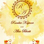 Marigold Theme Minimalist Wedding Invitation Video with Elephant Illustration and Reception