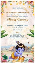 Little Krishna Naming Ceremony Video with Butter Pot and Arrival of a Beloved Little Prince