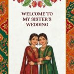 Sister Wedding Save The Date Video with Traditional Indian Attire and Rich Floral Border Design