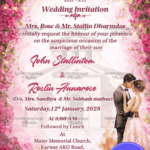 Romantic Pink Floral Christian Wedding Banner with Cross Motif, Scripture Quote & Watercolour Couple Illustration
