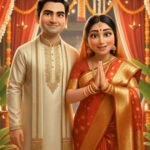 3D Bengali Wedding Invitation: Bengali Parent's Heartfelt Namaskar with Saat Paak, Reception
