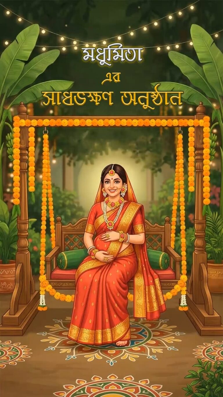 Shaadh Ceremony Invitation: A Bengali Baby Shower to Celebrating Motherhood